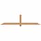 Ekena Millwork Eugene Smooth Timber Gable Bracket, Western Red Cedar, 72"W x 18"H x 1 1/2"D x 3 1/2"F, 6/12 Pitch GBW072X18X0204EUG00SWR - alternate 1